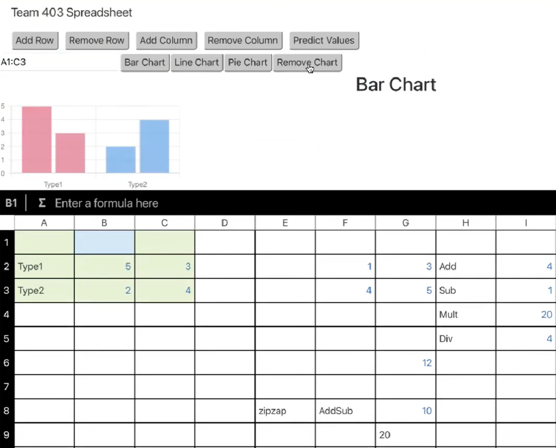 Spreadsheet image